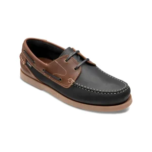 Loake Lymington Mørkeblå/Brun Boatshoe